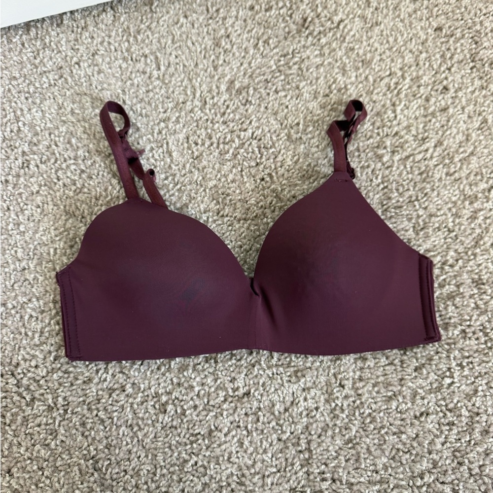 Women's Burgundy Bra
